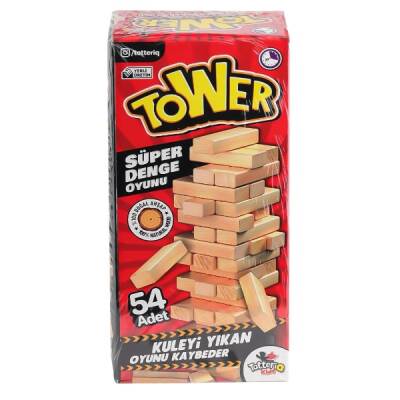 Totteriq Tower Ahşap Denge Oyunu 54 Parça - 1