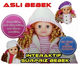 Türkçe Ve İngilizce Konuşan İnteraktif Oyuncak Aslı Bebek - 5