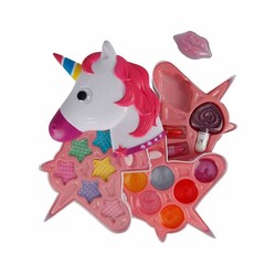 Unicorn Pony Sürülebilir Oyuncak Makyaj Güzellik Seti 3 Katlı - Sunman