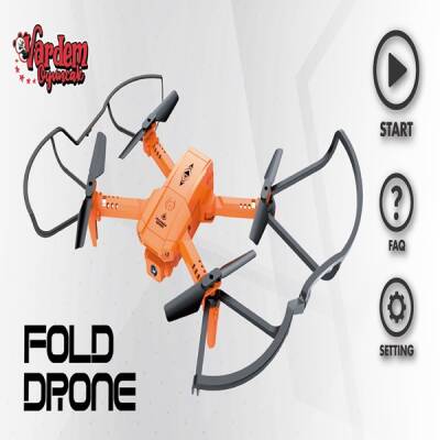 Uzaktan Kumandalı Full Fonksiyon 2.4G Şarjlı Kameralı Katlanabilir Drone - 3