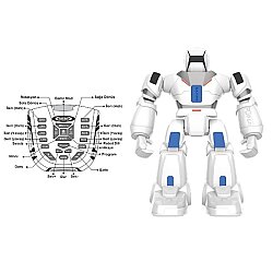 Uzaktan Kumandalı Full Fonksiyon Şarjlı İnteraktif Hareketli Dans Eden Robot Oyuncak Sesli Işıklı Programlanabilir 6 Yaş+ - 2