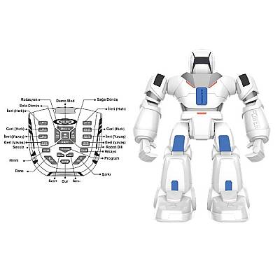 Uzaktan Kumandalı Full Fonksiyon Şarjlı İnteraktif Hareketli Dans Eden Robot Oyuncak Sesli Işıklı Programlanabilir 6 Yaş+ - 2