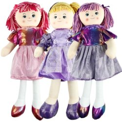 Vardem Bez Bebek Parlak Elbiseli 50 cm - 2