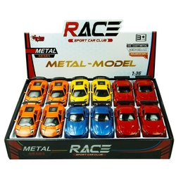 Vardem Metal Çek Bırak Araba 1:36 Die Cast Spor Araba Rüzgarlık Kanatlı - Vardem Oyuncak