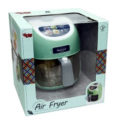 Vardem Oyuncak Air Fryer Dokunmatik Fritöz Set Gıdalar Renk Değiştirir Sesli Işıklı - Vardem Oyuncak
