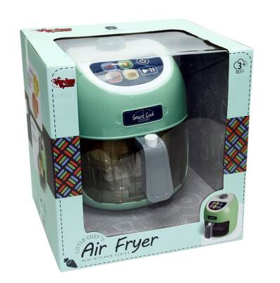 Vardem Oyuncak Air Fryer Dokunmatik Fritöz Set Gıdalar Renk Değiştirir Sesli Işıklı - 1