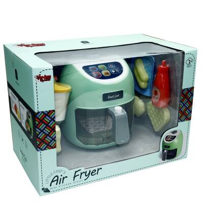Vardem Oyuncak Air Fryer Dokunmatik Fritöz Set Gıdalar Renk Deriştirir LD-6614A - 1