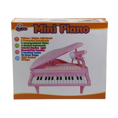 Vardem Oyuncak Ortaboy Piyano Işıklı 3 Asorti (Pembe,Siyah,Beyaz) - 2
