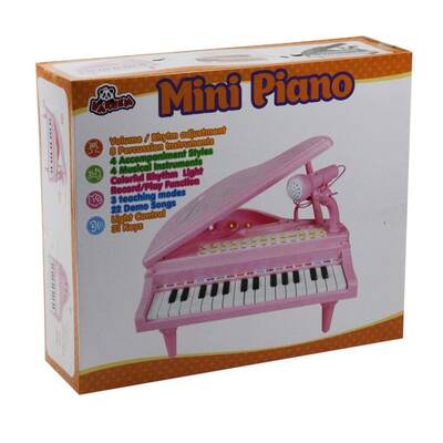 Vardem Oyuncak Ortaboy Piyano Işıklı 3 Asorti (Pembe,Siyah,Beyaz) - 6