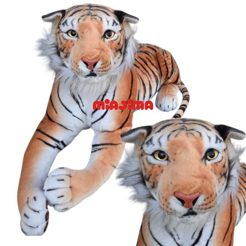 Vardem Peluş 110 Cm Yatan Kahverengi Peluş Kaplan