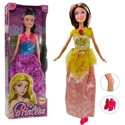 Vardem Şık Kıyafetli Renkli Saçlı Manken Oyuncak Bebek Kutulu 29 Cm - 2