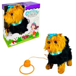 Vardem Tasmalı Yürüyen Oyuncak Peluş Köpek Fiyonklu - Vardem Oyuncak