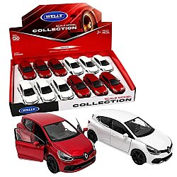 Welly Renault Clio RS 1:32 Çek Bırak Diecast Metal Model Araba - Welly
