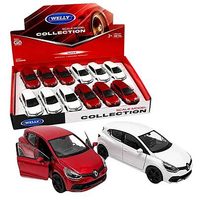 Welly Renault Clio RS 1:32 Çek Bırak Diecast Metal Model Araba - 1