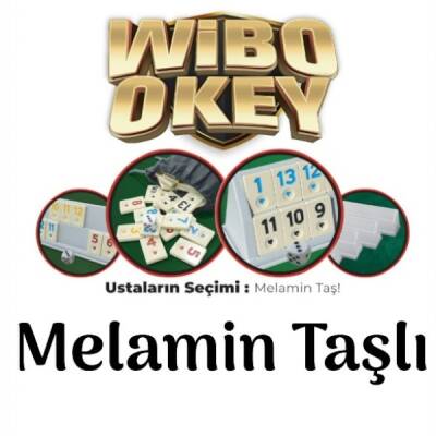 Wibo Büyük Boy Kaliteli Plastik Okey Takımı Melamin Taşlı 43 Cm ( Fildişi Taş Rengi ) - 3