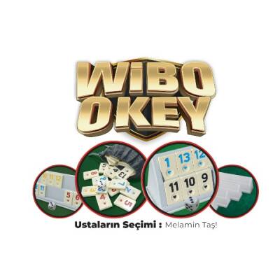 Wibo Büyük Boy Kaliteli Plastik Okey Takımı Melamin Taşlı 43 Cm ( Fildişi Taş Rengi ) - 4
