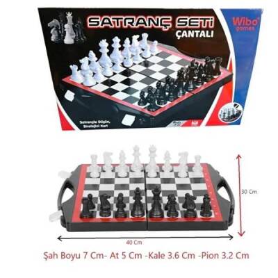 Wibo Çantalı Büyük Boy Satranç Takımı Okul Tipi Satranç Takımı - 1