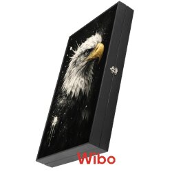 Wibo Deri Tavla Takımı Kartal Temalı Büyük Boy Lüx Deri Kartal Tavla Özel Üretim Takım - 3