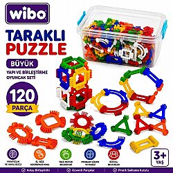 Wibo Hayal Gücü Taraklı Puzzle Büyük 120 Parça Yapı ve Birleştirme Oyuncak Seti - WİBO