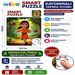 Wibo Kaydırmalı Puzzle Yapboz Oyunu Orman Kızı Temalı Zeka ve Dikkat Geliştirici Eğitici Oyuncak - WİBO