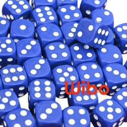 WİBO Okey Zarı 40 Adet Lacivert Renk Okey Oyun Zarı Melamin Okey Zar 16 MM - 2