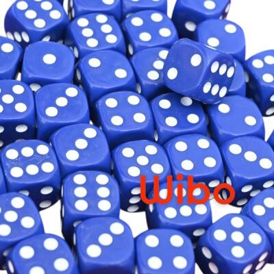 WİBO Okey Zarı 40 Adet Lacivert Renk Okey Oyun Zarı Melamin Okey Zar 16 MM - 2