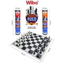 Wibo Okullara Özel Rulo Satranç Takımı Çantalı Satranç (Taşıma İpli) - 2
