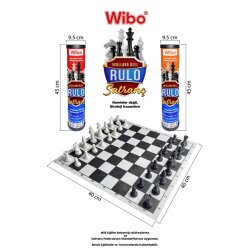 Wibo Okullara Özel Rulo Satranç Takımı Çantalı Satranç (Taşıma İpli) - WİBO