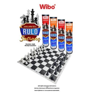 Wibo Okullara Özel Rulo Satranç Takımı Çantalı Satranç (Taşıma İpli) - 2