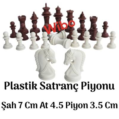 Wibo Plastik Satranç Piyonu Satranç Taşı ( Şah 7 Cm ) - 1