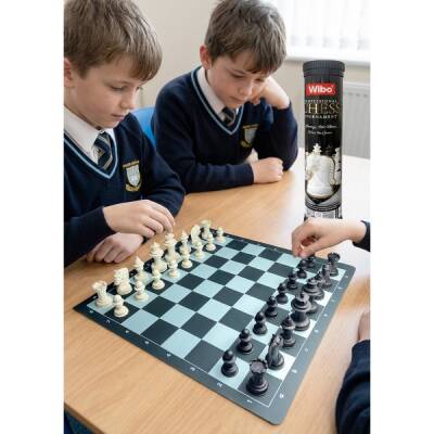 Wibo Profesyonel Satranç Takımı (90 MM - AĞIRLIKLI-500 gr)Çift Çevirme Kapaklı - 2