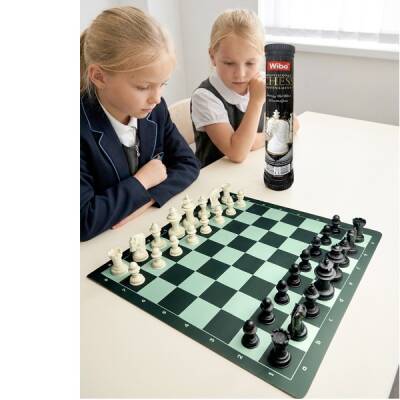 Wibo Profesyonel Satranç Takımı (90 MM - AĞIRLIKLI-500 gr)Çift Çevirme Kapaklı - 3