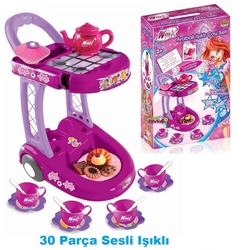 Winx Arabalı Oyuncak Çay Seti Işıklı Sesli Aksesuarlı - Furkan Toys