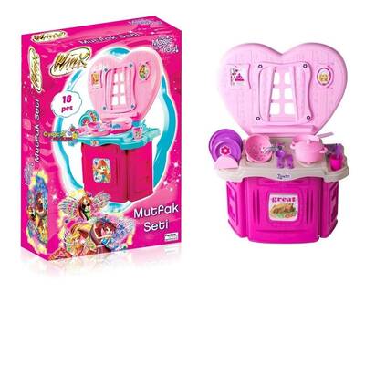 Winx Oyuncak Mutfak Seti Kalpli 18 Parça - 1