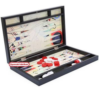 Yenigün Büyük Boy Trendy Kandinsky VIII Tavla Takımı - 3