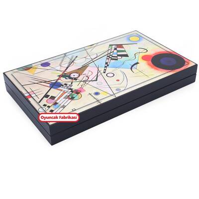 Yenigün Büyük Boy Trendy Kandinsky VIII Tavla Takımı - 4