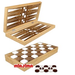 Yenigün Klasik Tavla Takımı 3D WOOD Büyük Boy - Yenigün Tavla