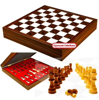 Yenigün Miajima Hazneli Premium Ceviz Satranç Takımı - 1