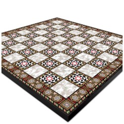 Yenigün Satranç Sehpası Sedef Büyük Boy 37x37 - Yenigün Tavla