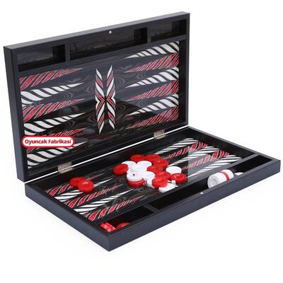 Yenigün Trendy Tavla Takımı Siyah Sedef Büyük Boy - 4