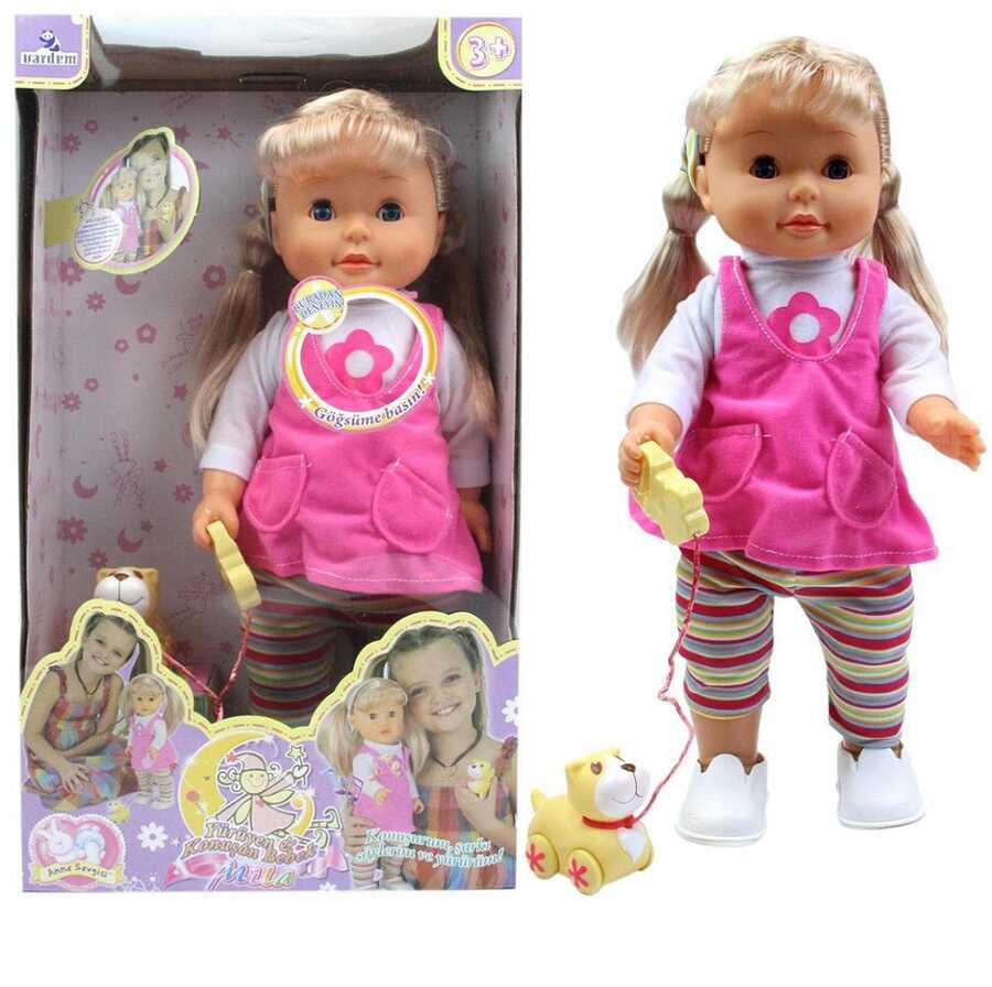 yuruyen bebek oyuncak mila sarkida soylerim foksiyonlu bebekler vardem oyuncak