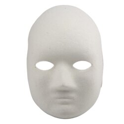 Yüz Maske Boyanabilir Karton Yüz Maskesi (Lastiksiz) - Oem